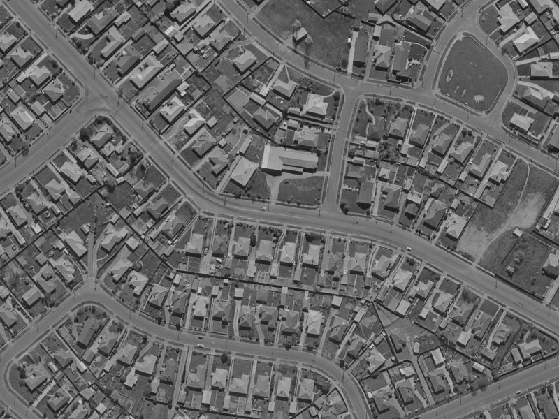 352 Wairakei Road from the air, 1970-1974