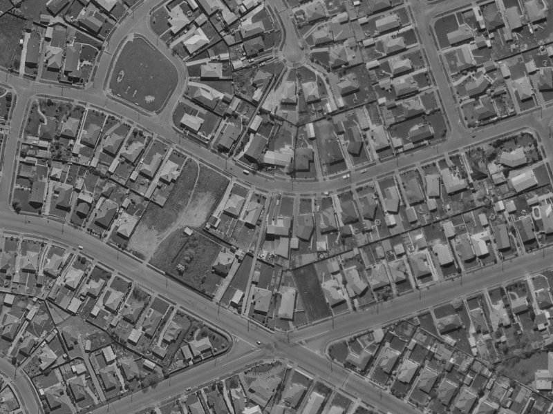50 Mooray Avenue from the air, 1970-1974
