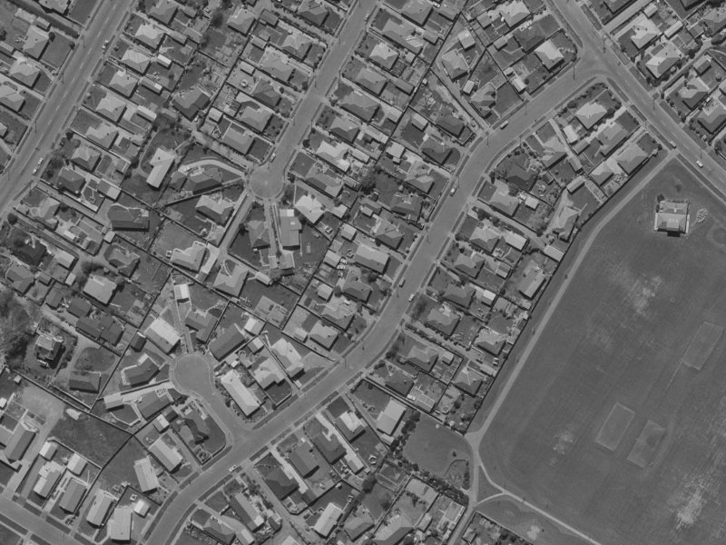 27 Flower Street from the air, 1970-1974