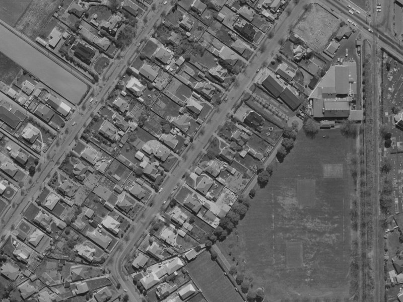 104 St James Avenue from the air, 1970-1974