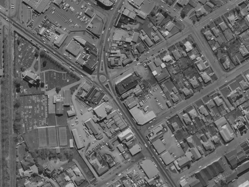 492 Papanui Road from the air, 1970-1974