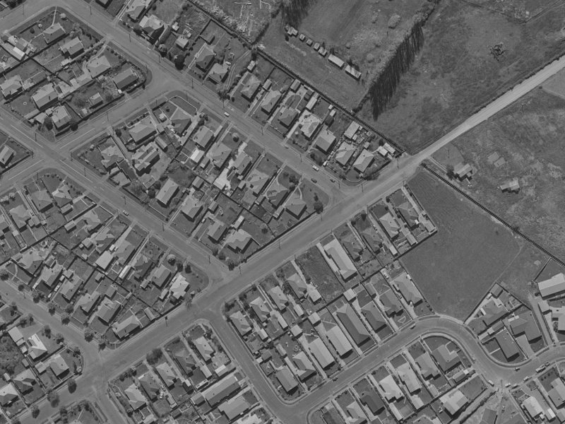 59 Grants Road Papanui from the air, 1970-1974