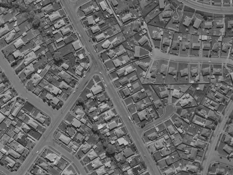 344 Hills Road from the air, 1970-1974