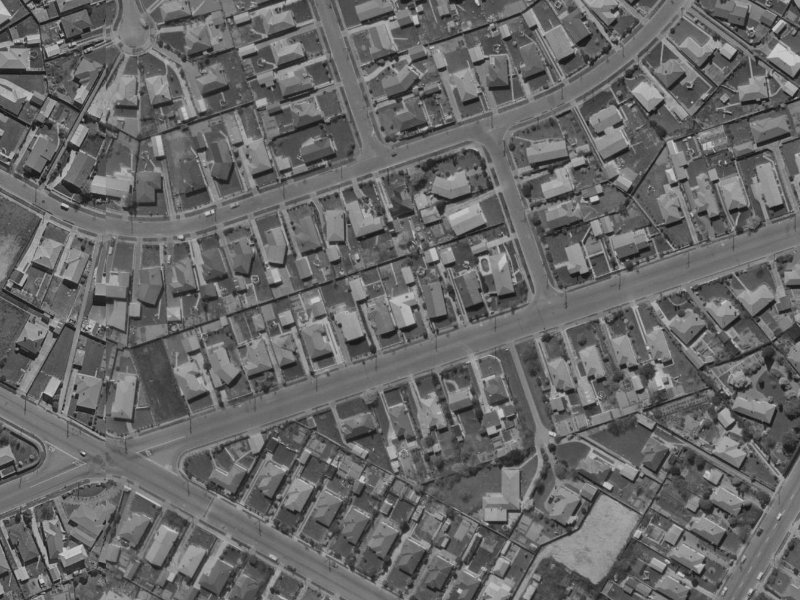 247 Grahams Road from the air, 1970-1974