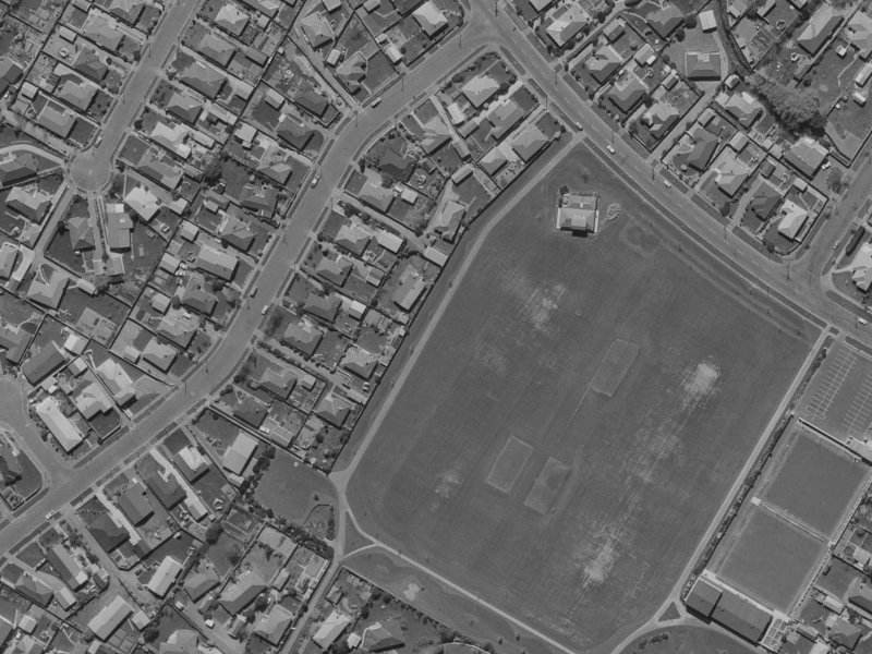 Flower Street from the air, 1970-1974