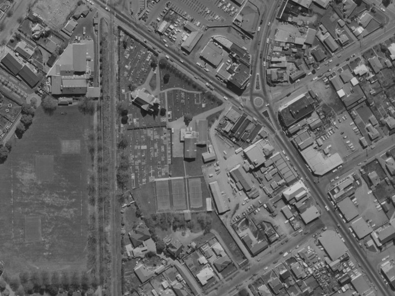 1a Harewood Road from the air, 1970-1974