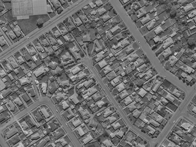 25 Greenwood Close from the air, 1970-1974