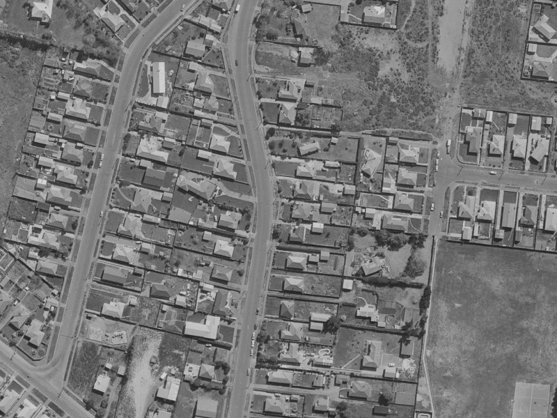 34 Burwood Road from the air, 1970-1974