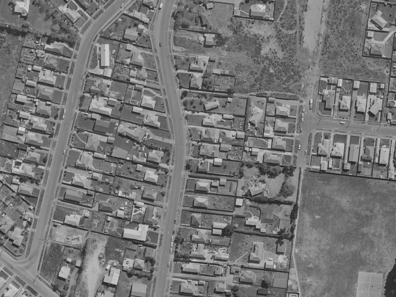 36 Burwood Road from the air, 1970-1974