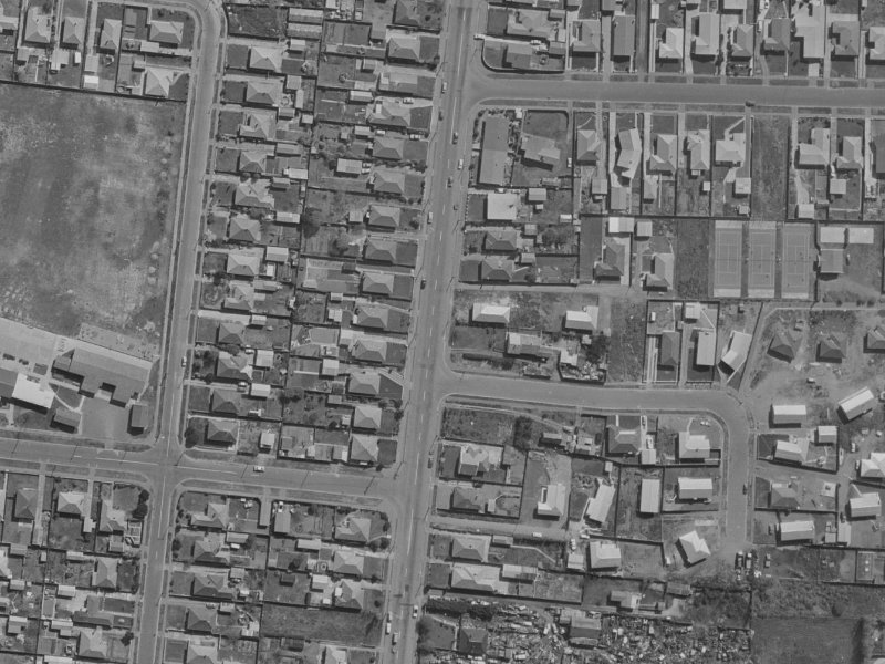 174 Bower Avenue from the air, 1970-1974
