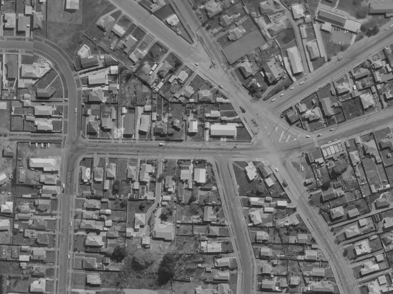 176 Bowhill Road from the air, 1970-1974