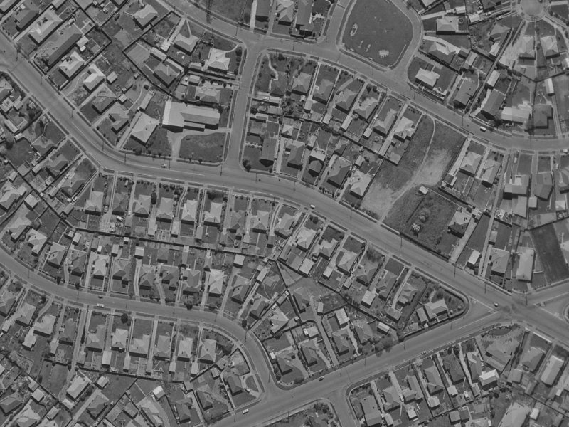 333 Wairakei Road from the air, 1970-1974