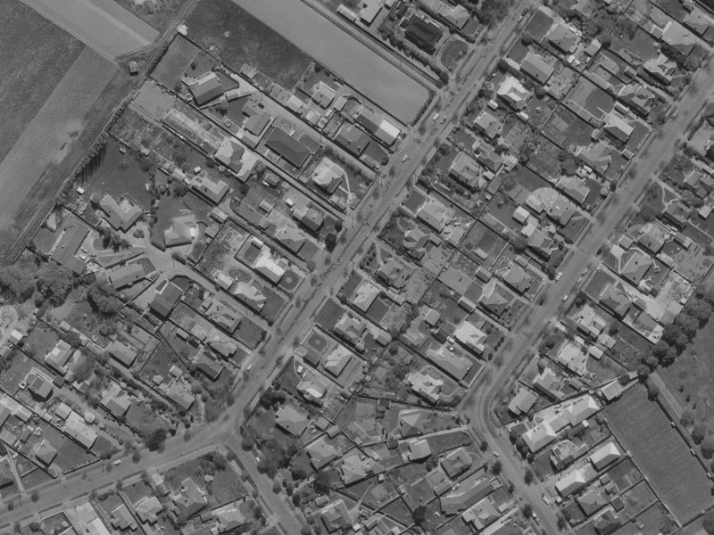 166 Matsons Avenue from the air, 1970-1974