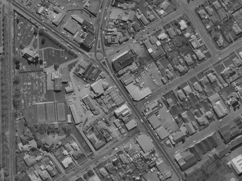 482 Papanui Road from the air, 1970-1974