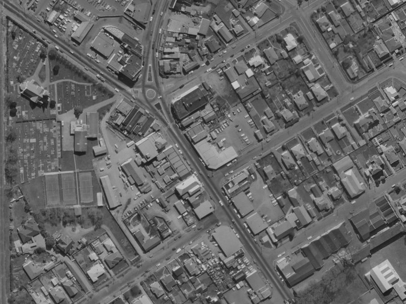 474 Papanui Road from the air, 1970-1974