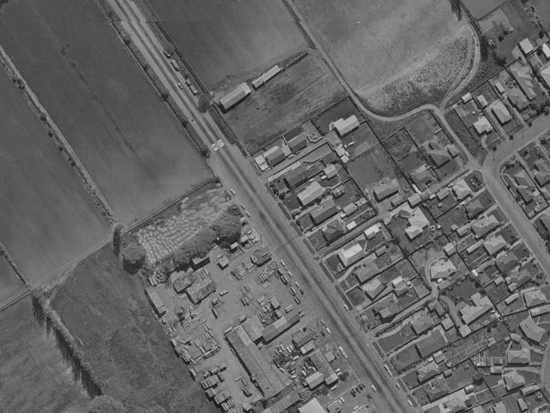 332 Cranford Street from the air, 1970-1974