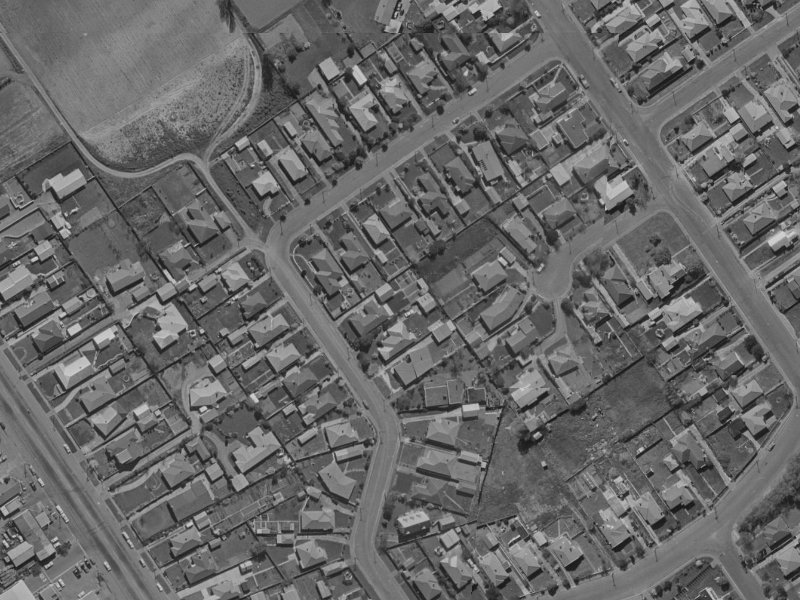 Esperance Street from the air, 1970-1974