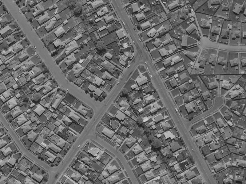 312 Westminster Street from the air, 1970-1974