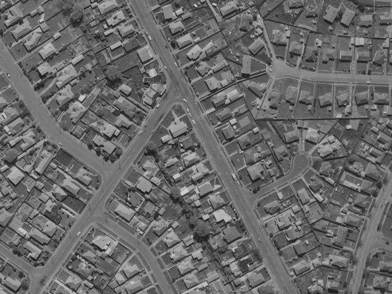 339 Hills Road from the air, 1970-1974