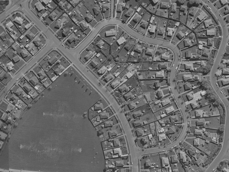 154 Emmett Street from the air, 1970-1974