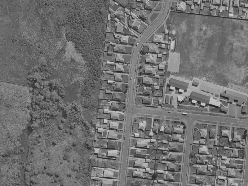 63 Wattle Drive from the air, 1970-1974