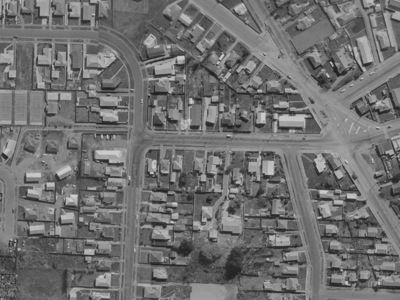 183 Bowhill Road from the air, 1970-1974