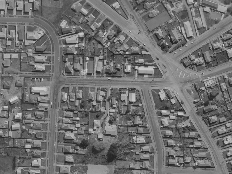 173 Bowhill Road from the air, 1970-1974