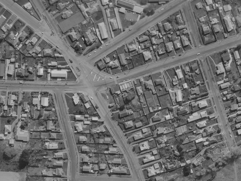 167A Bowhill Road from the air, 1970-1974