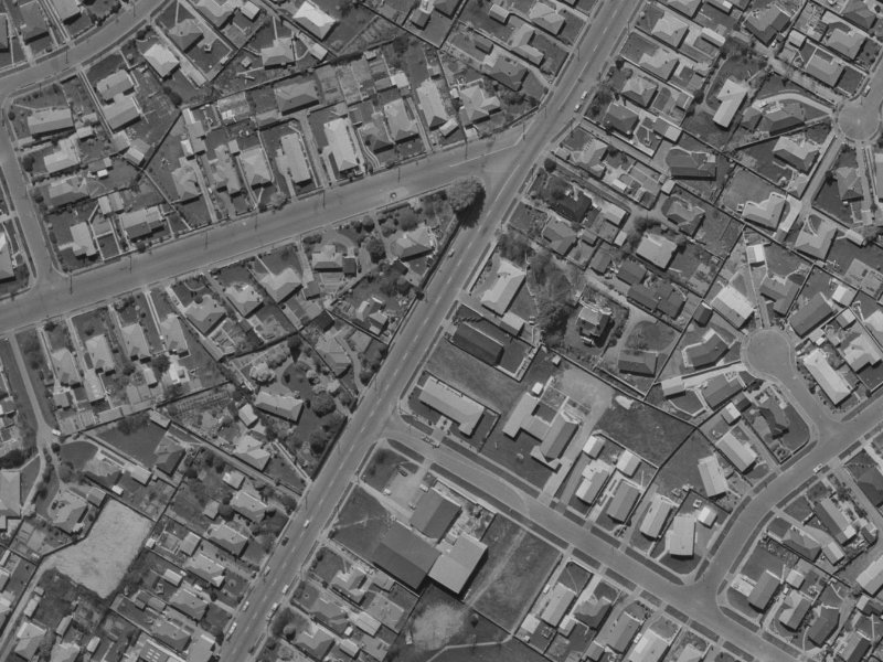 292 Greers Road from the air, 1970-1974