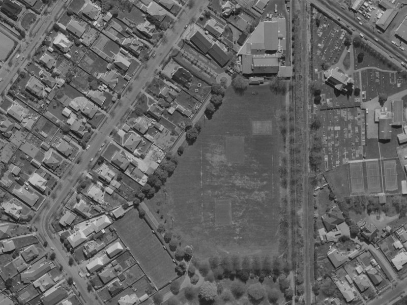 100 Saint James Avenue from the air, 1970-1974