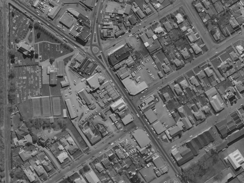 489 Papanui Road from the air, 1970-1974