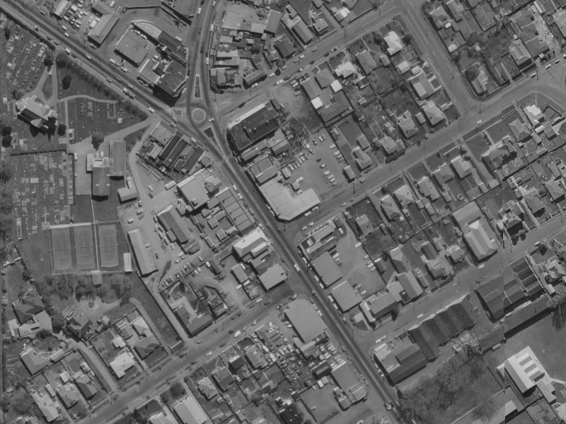 472 Papanui Road from the air, 1970-1974