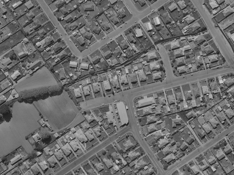 35 Ranger Street from the air, 1970-1974