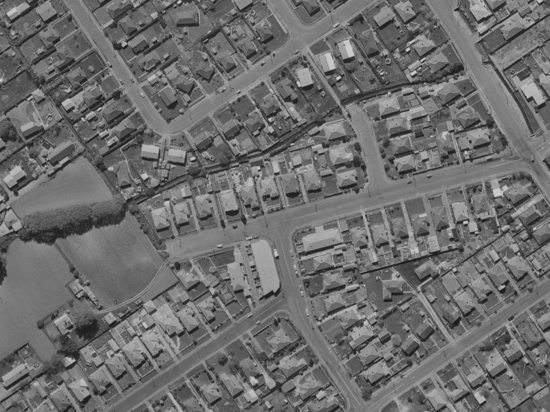 37 Ranger Street from the air, 1970-1974