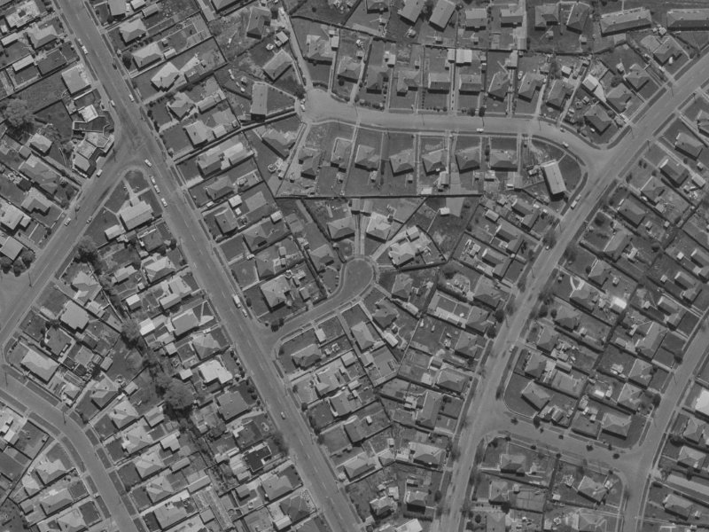 Dana Place from the air, 1970-1974