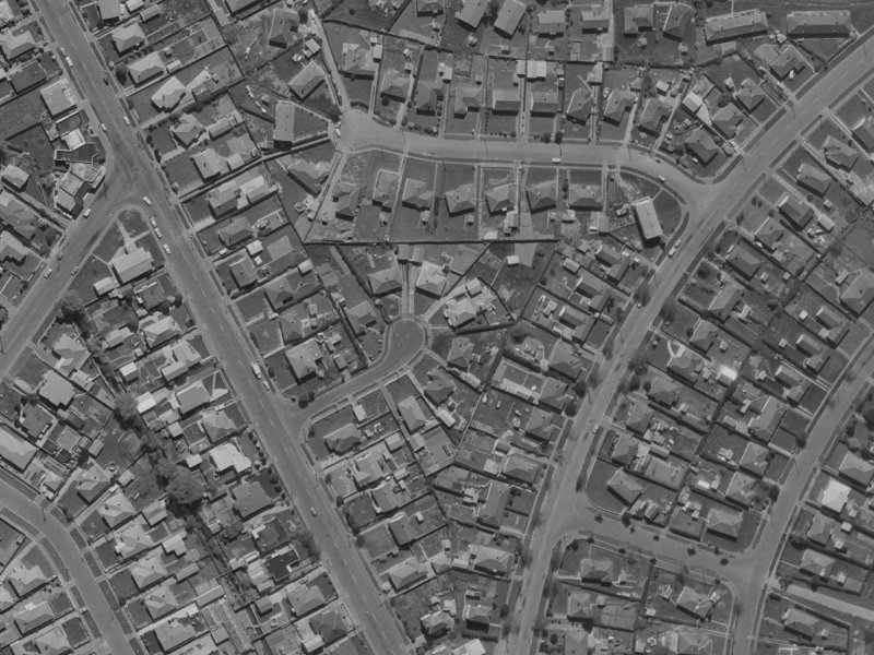 7 Dana Place from the air, 1970-1974