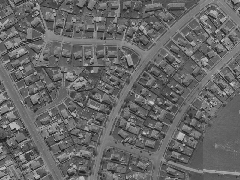 33 Akaroa Street from the air, 1970-1974