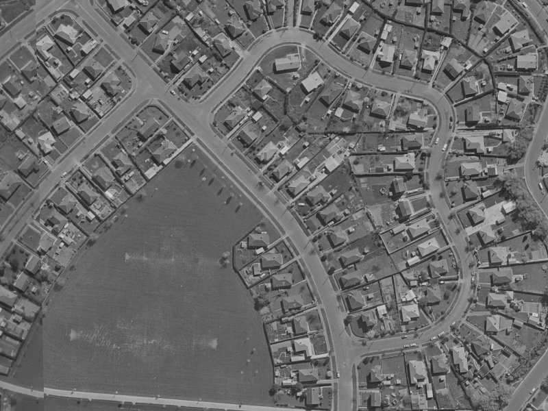 152 Emmett Street from the air, 1970-1974