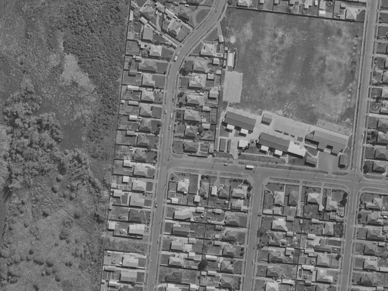 54 Wattle Drive from the air, 1970-1974