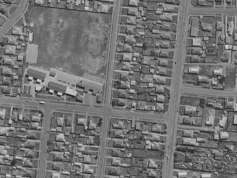 56 Willryan Avenue from the air, 1970-1974