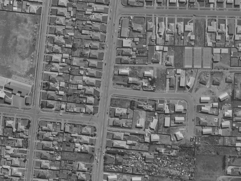 51 Castletown Place from the air, 1970-1974
