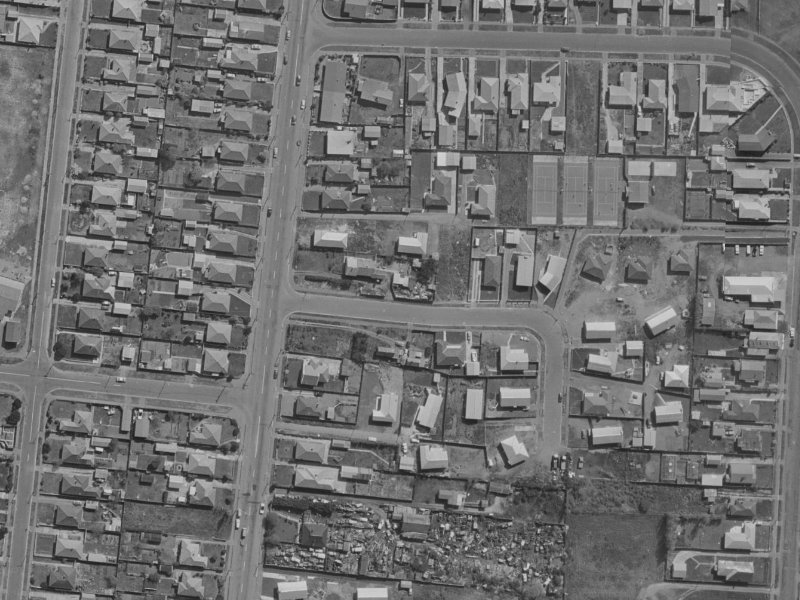 66 Castletown Place from the air, 1970-1974