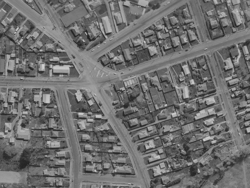 167C Bowhill Road from the air, 1970-1974