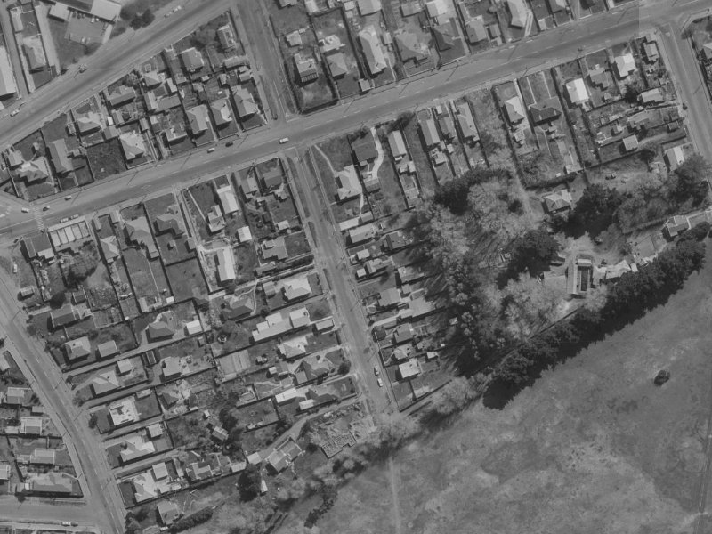 Grantley Street from the air, 1970-1974
