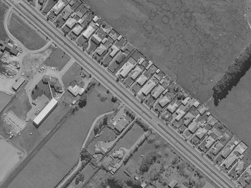 402 Memorial Avenue from the air, 1970-1974
