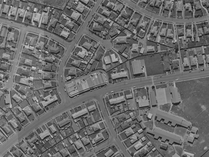 60 Kendal Avenue from the air, 1970-1974