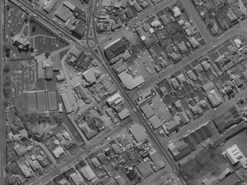 491 Papanui Road from the air, 1970-1974