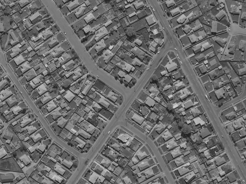 311 Westminster Street from the air, 1970-1974
