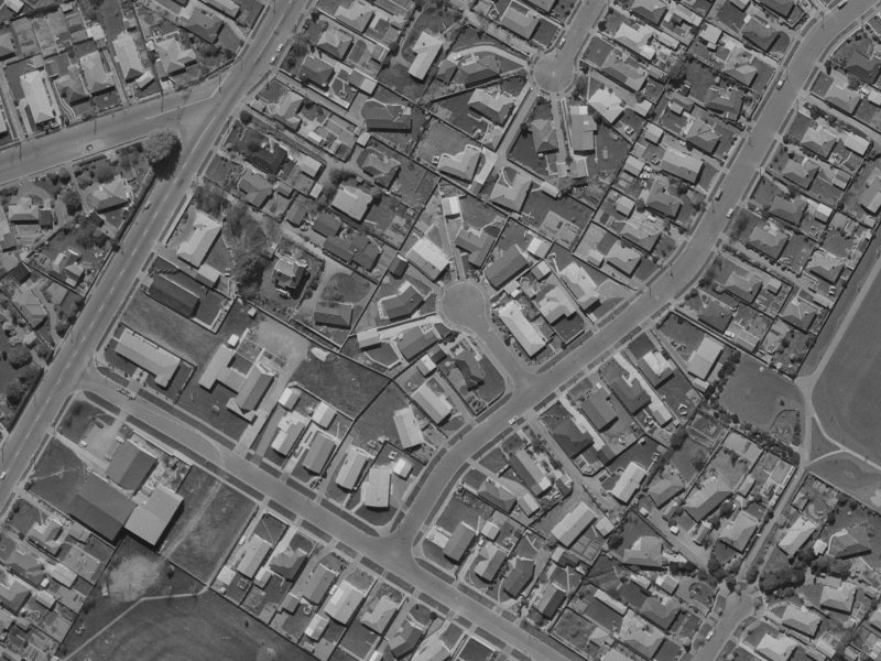 Walden Place from the air, 1970-1974