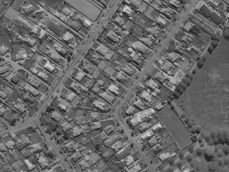 85 Saint James Avenue from the air, 1970-1974